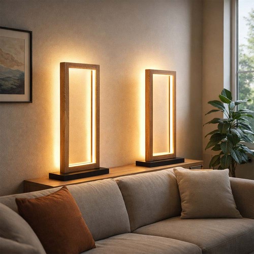 Tischleuchte holzlampe - tischleuchte,