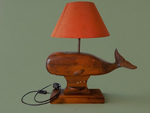 Lampe walmotiv holz britisch - holz,