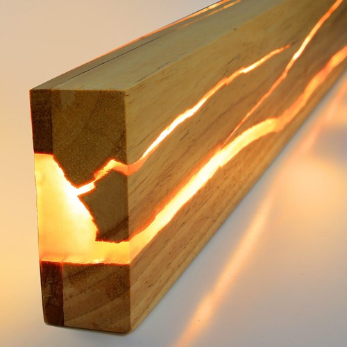Led wandleuchte holz wandlampe - wandleuchte,