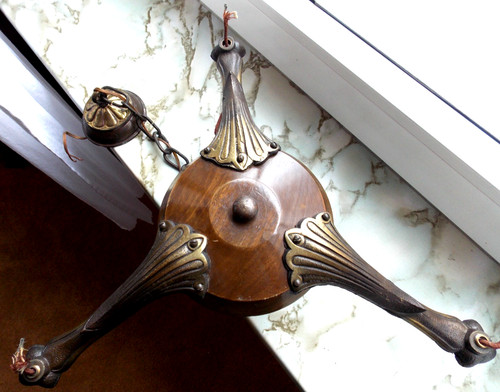 Antik art déco - art, deckenlampe