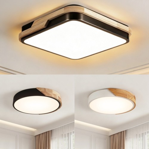 Led deckenlampe holz - led,