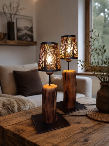 Holzlampe treibholz - holzlampe,