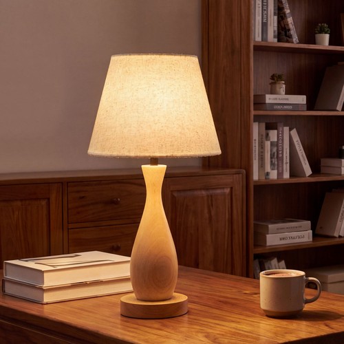 Nachttischlampe aus holz - nachttischlampe,