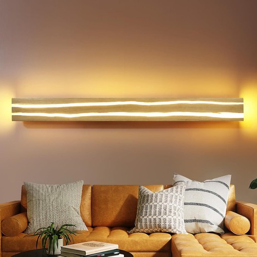 Led wandleuchte wandlampe holz - led,