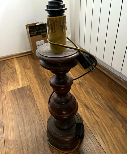 Tischlampe lampenfuß holz - tischlampe,