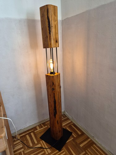 Stehleuchte altholz - 05,