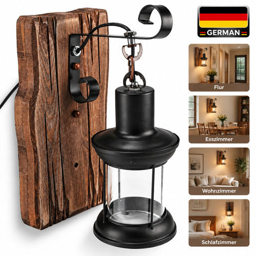 Wandlampe retro e27 40w - retro,